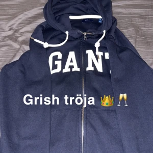 Gant ziptröja  - JÄTTE fint skick grish tröja med dubbel zip och hängor på sidorna perfekt till våran 