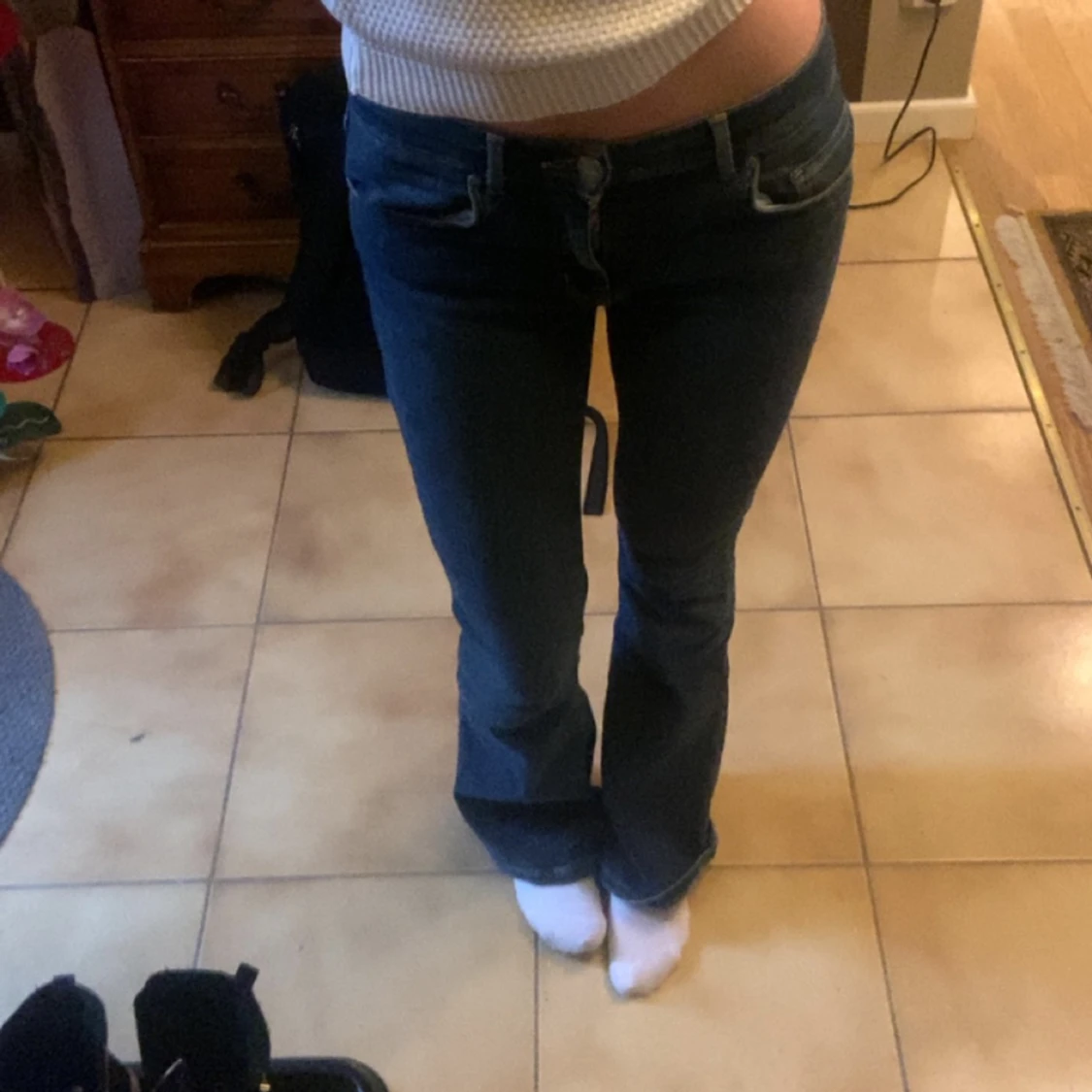 Lågmidjade Bootcut jeans - 90