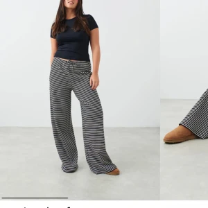 Randiga byxor gina - Trendiga byxor från gina ❤️ använda en gång! Säljer då jag inte använder dom! Helt slutsålda på hemsidan❤️