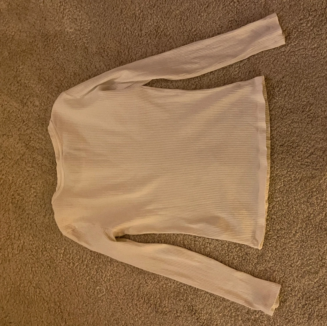 Ribbstickad tröja  - 90