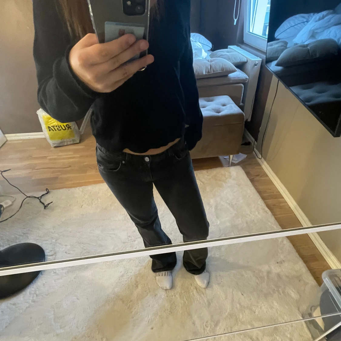 Ett par jätte snygg svarta jeans!!!💕 - 90