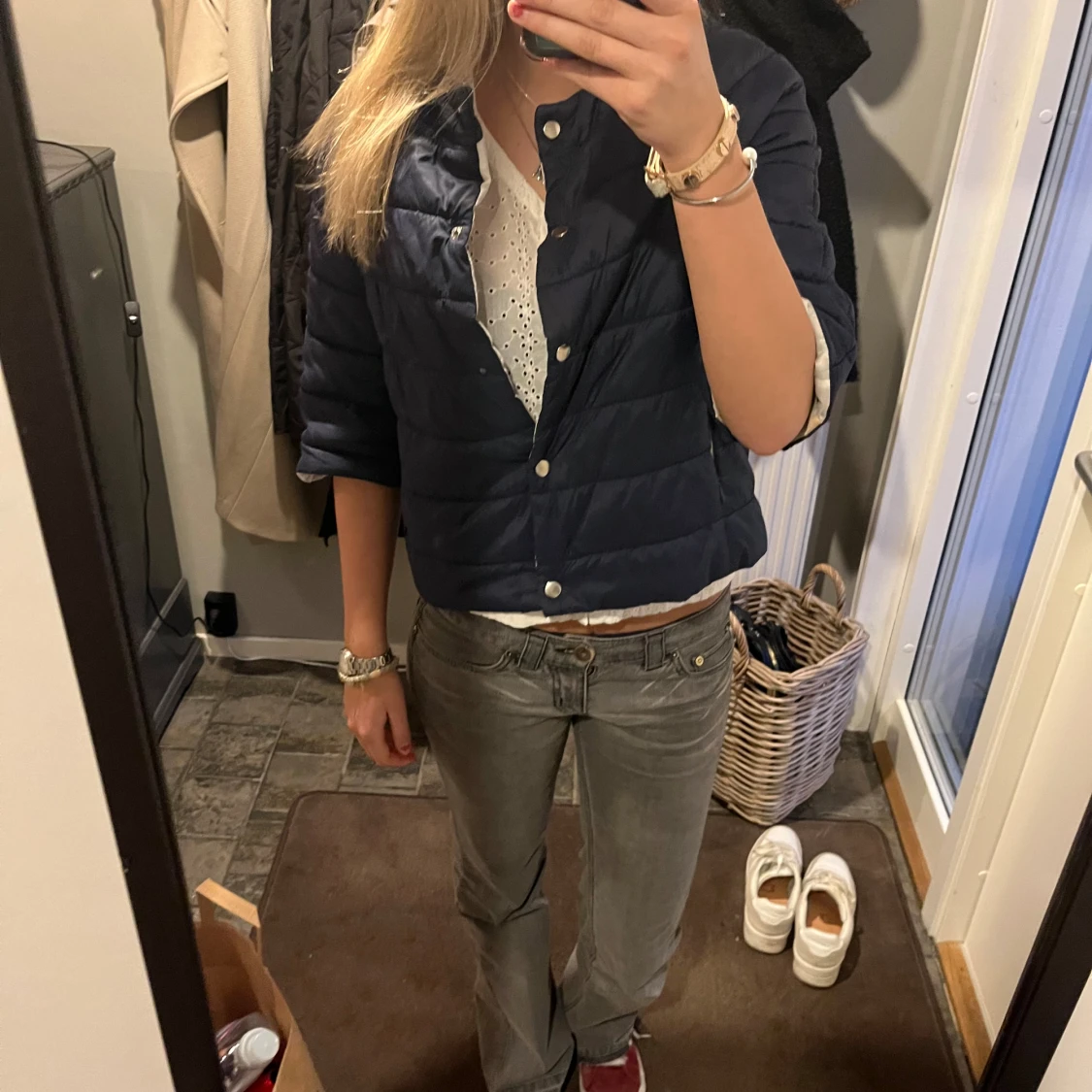 Trekvarts ärmad jacka 