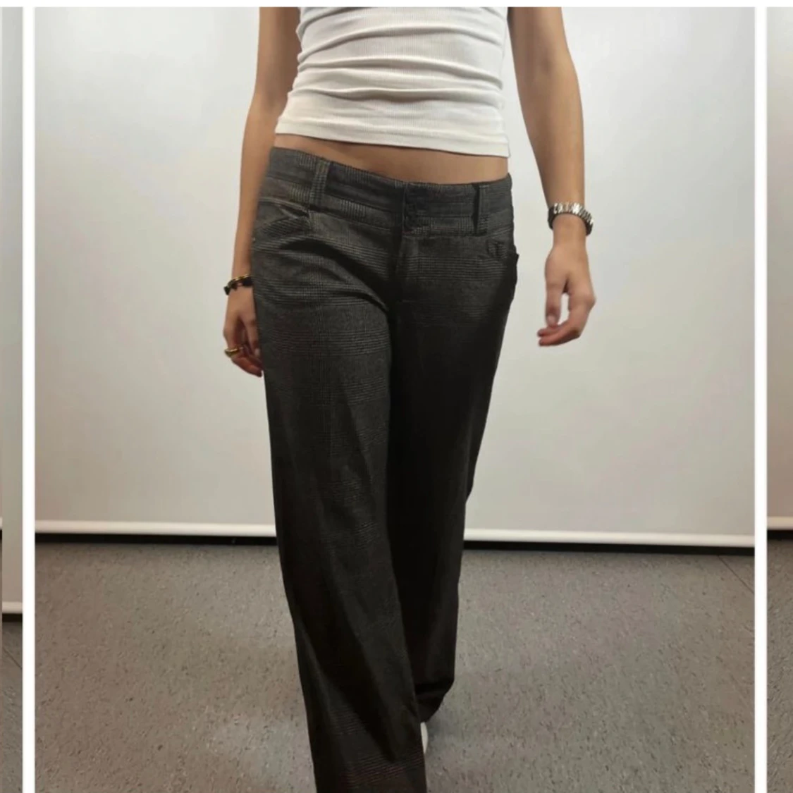 Lågmidjade kostymbyxor  - 90