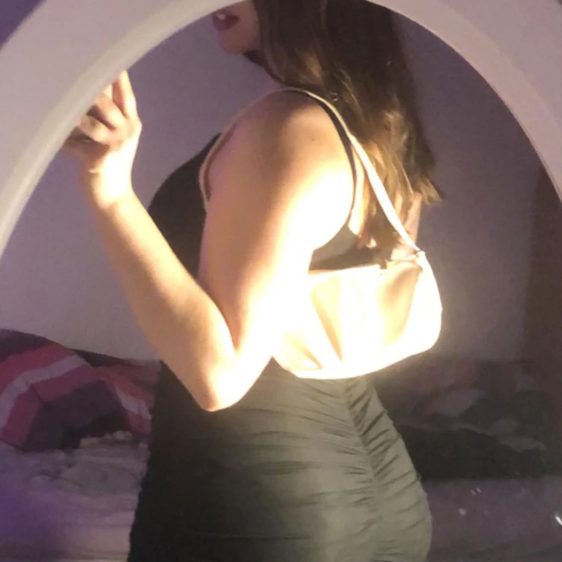 Ruched klänning Svart - 90