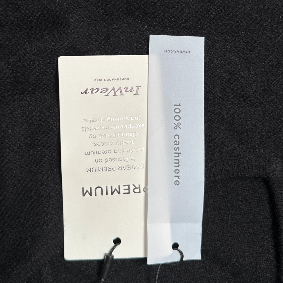 Svart kashmirtröja  - 90