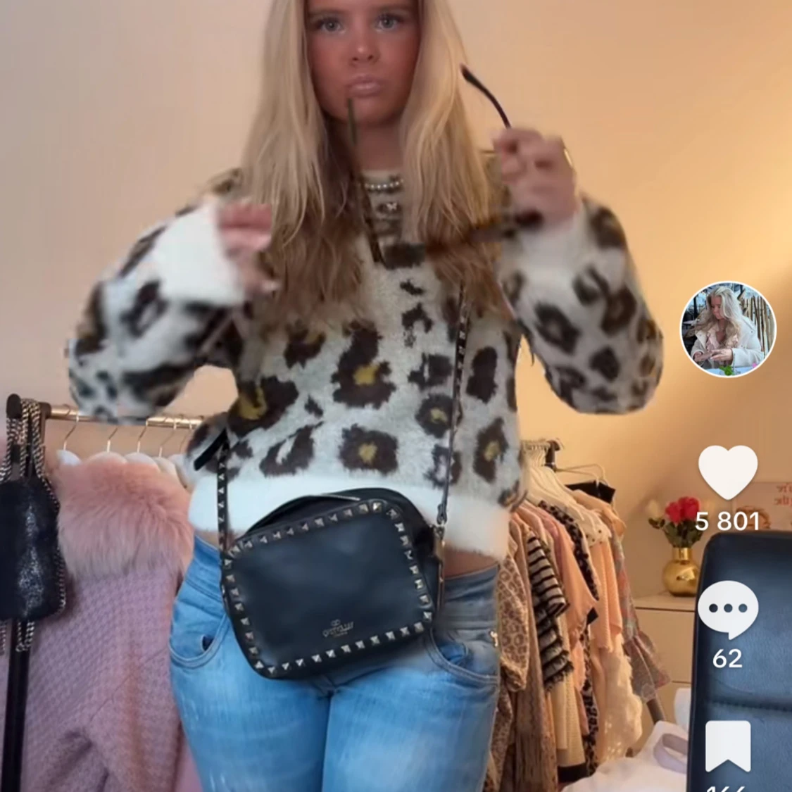 Valentino Garavani rockstud camera bag