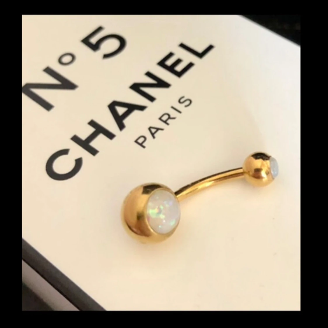 Vackert Navelpiercing Guld Opal  - 92