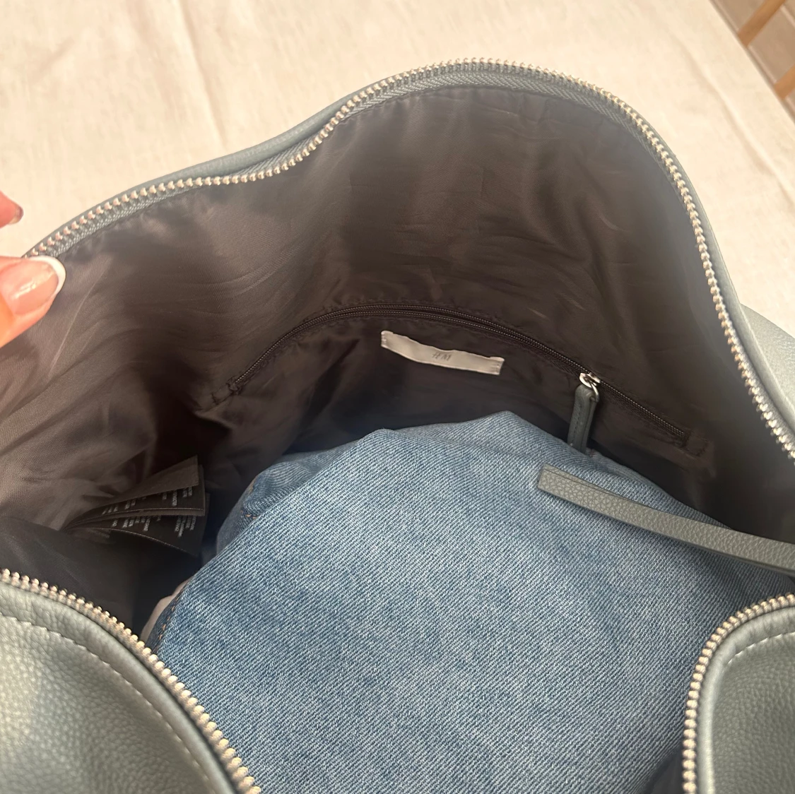 Blågrå väska - 91