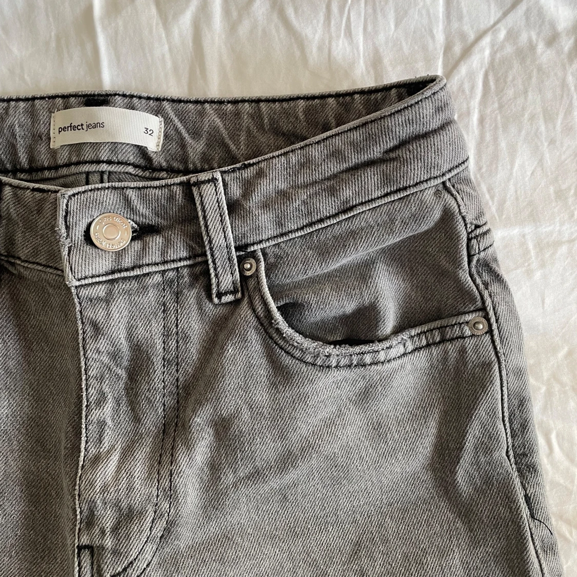 Gråa Perfect jeans Straight  - 91