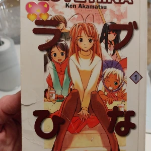 Love Hina Vol 1 Manga - Love Hina Vol 1 Manga Lite sliten.