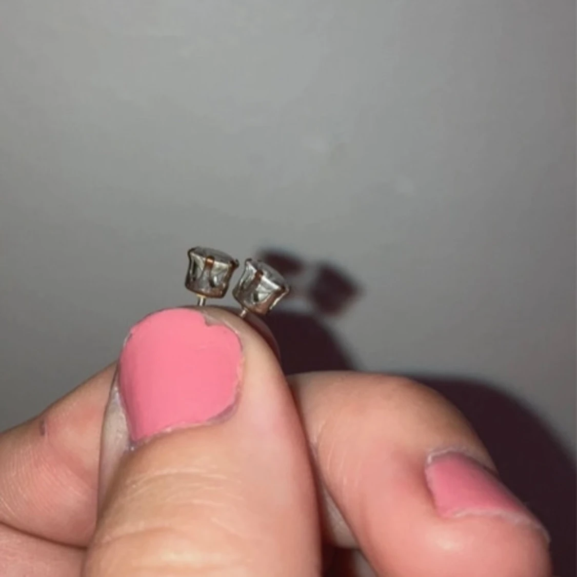 Örhängen vita stenar  - 91