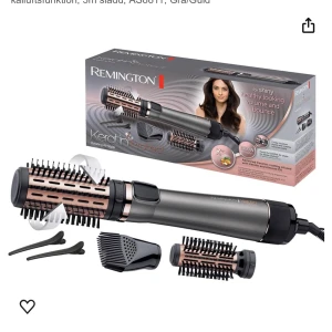 Värmeborste - Säljer min roterande värmeborste från remington. Nypris 500 men säljer för 150kr. Fungerar som ny. Kan skicka fler egna bilder om så önskas❤️