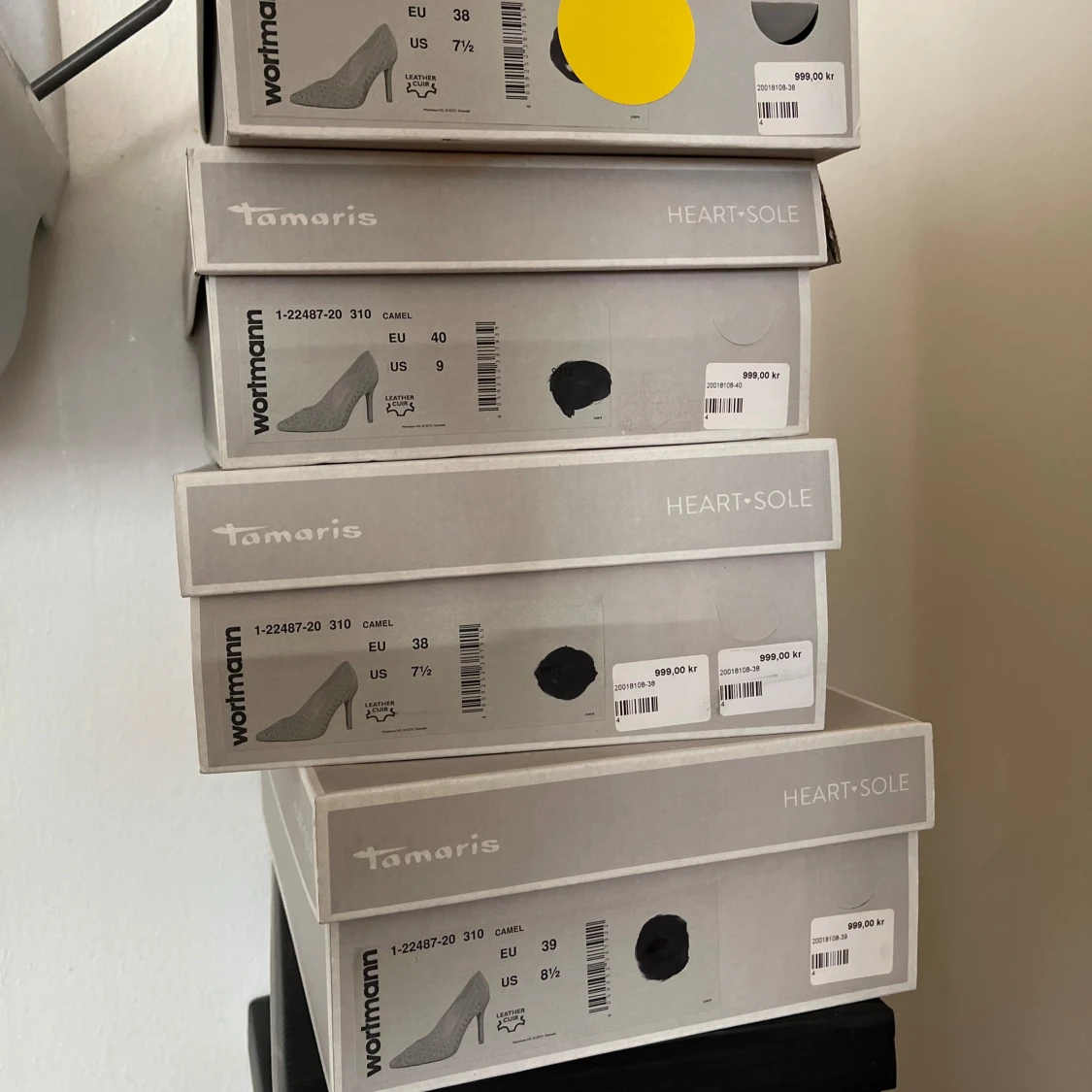 Klackar läder  - 92