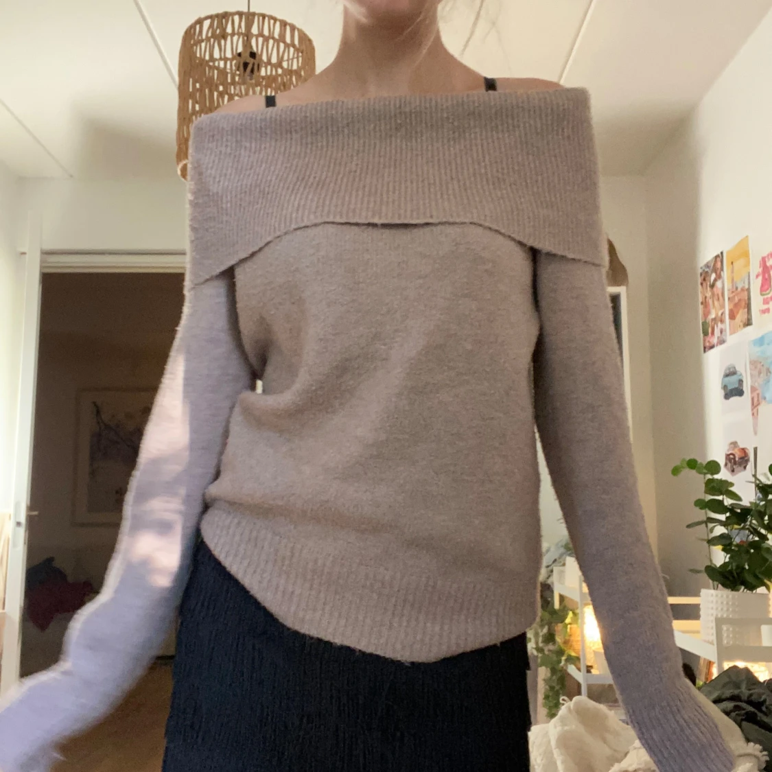 Off shoulder tröja  - 90