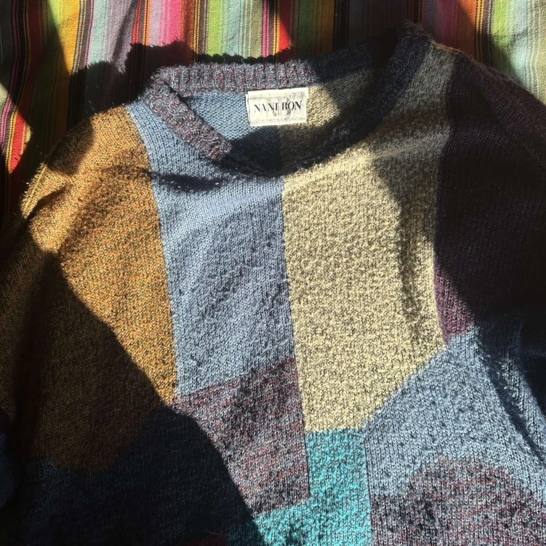 vintage baggy stickad tröja - 90