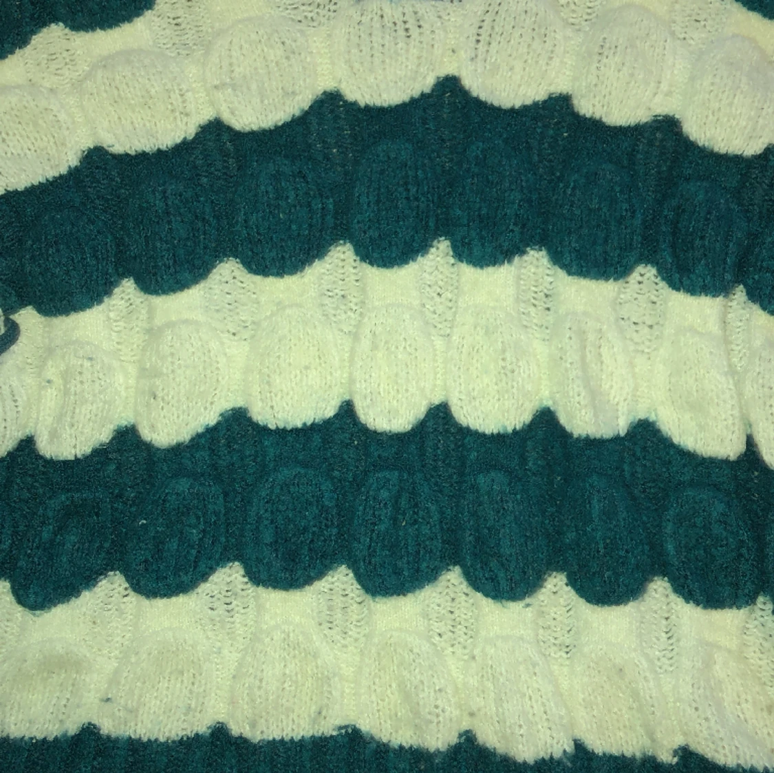 Turkos randig tröja - 90