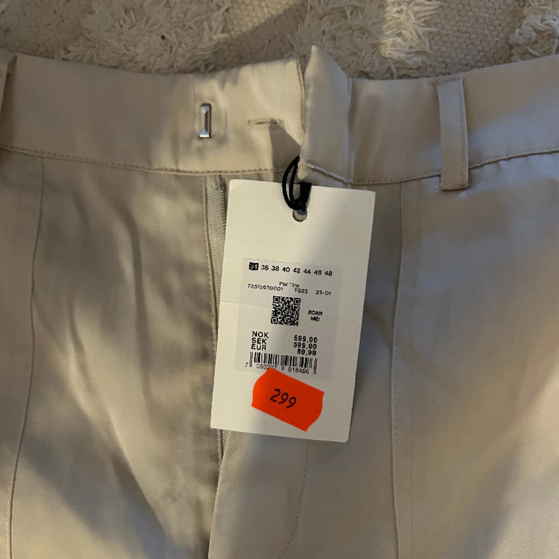 Cargo byxa i satin  - 90