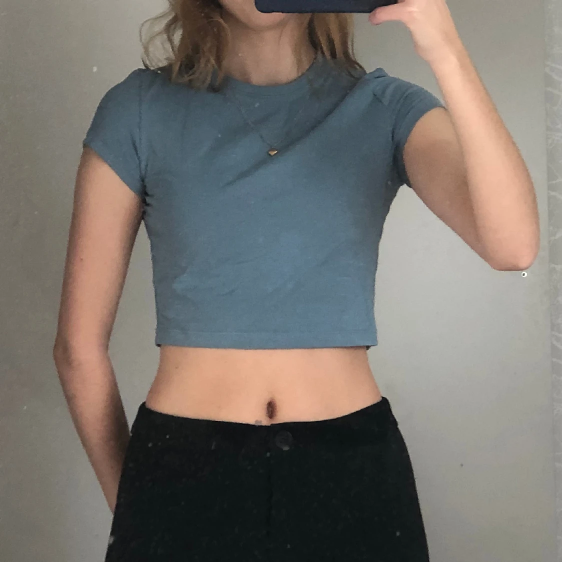 Blå magtröja T-shirt  - 90