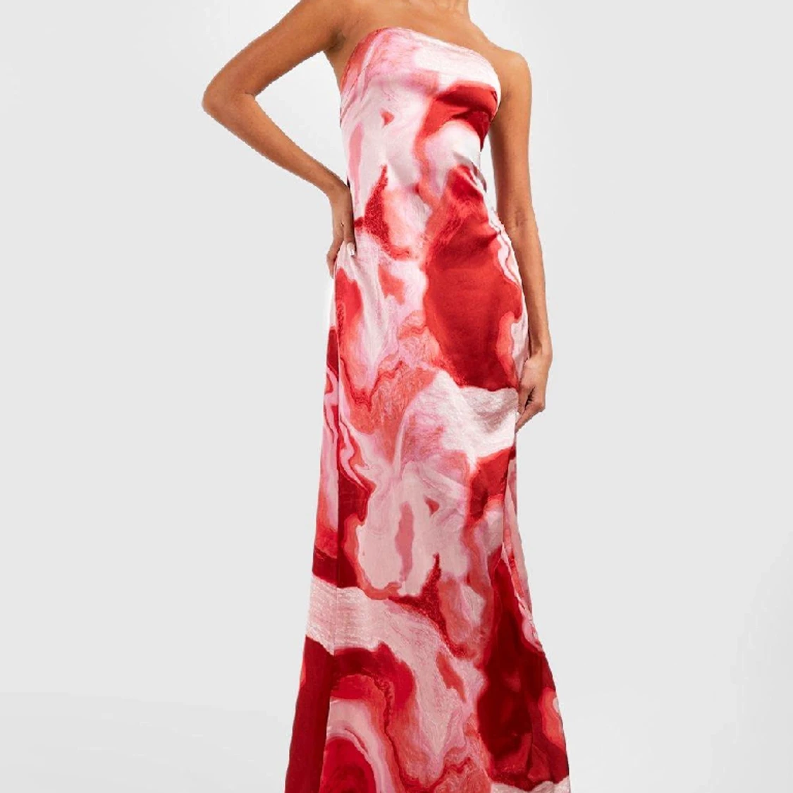 Mönstrad långklänning