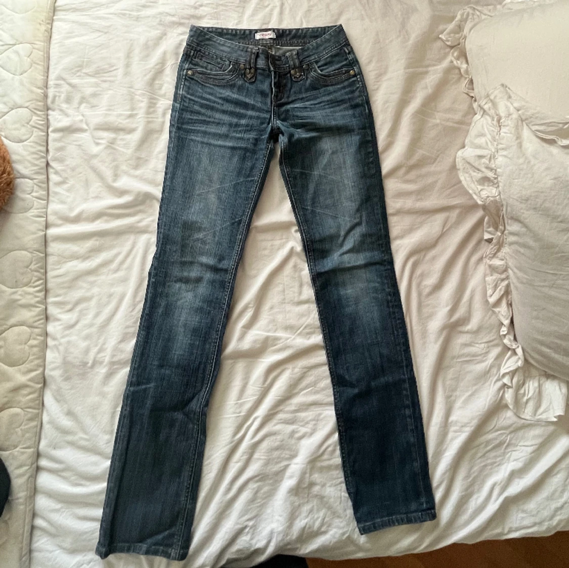 Lågmidjade raka jeans - 91