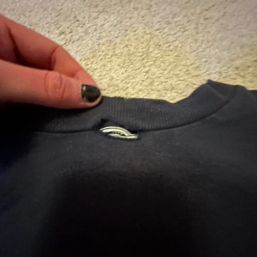 En marinblå dickies T-shirt, det är ett hål i kragen men annars i bra skick. T-shirts.