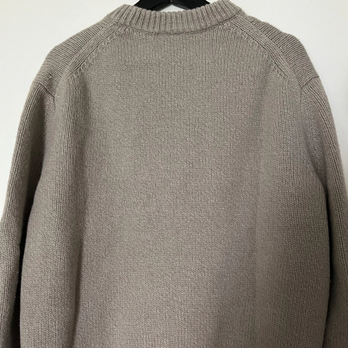 Beige Stickad Tröja - 90