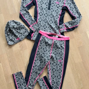 Underställ + mössa i nyskick från Kari Traa! 100% Merinoull  - Superfint underställ i nyskick i stl S, mössan är onesoze! Nyskick på allt!   Pris 500:-   Kan skickas mot porto eller så kan jag mötas i Uppsala där jag bort! 