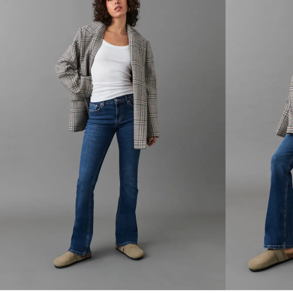Säljer dessa jätte fina jeans från Gina storlek 40. Säljer för 250kr kostar igenkligen 500kr. Jeans & Byxor.