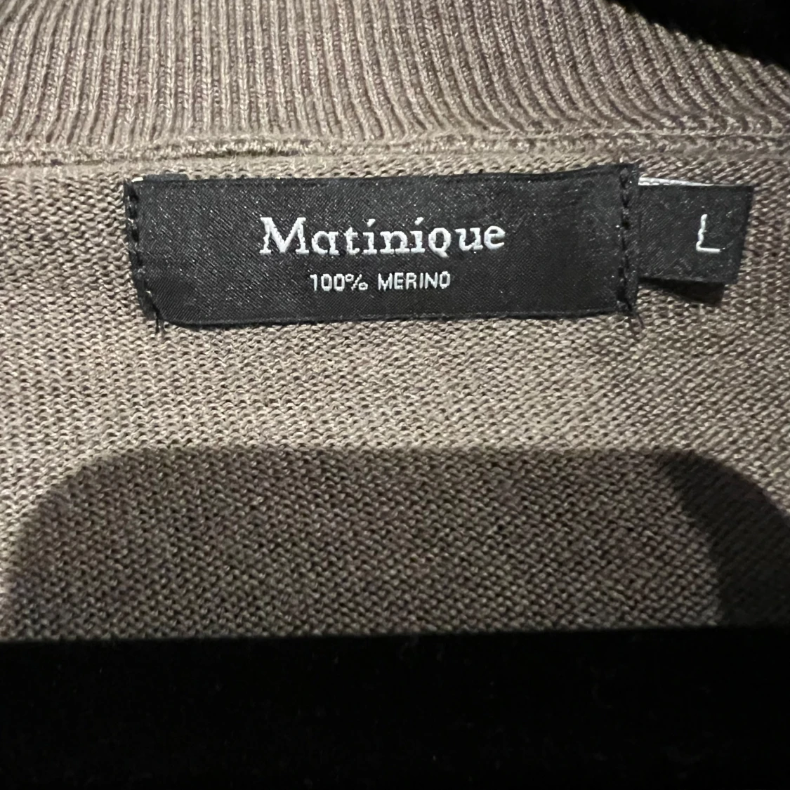 Beige merinoullskofta från Matinique - 90