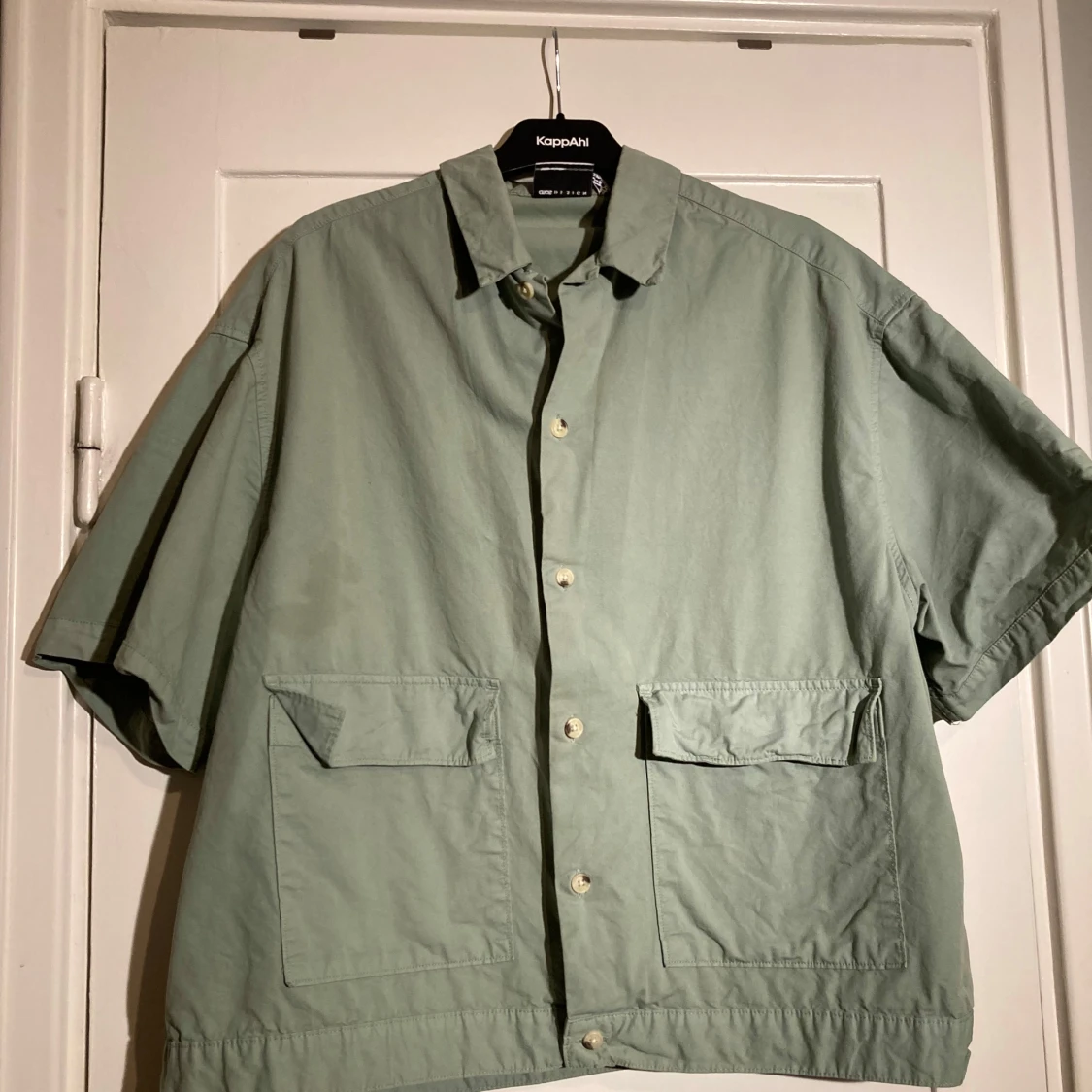 Oversized ljusgrön bomullskjorta Asos