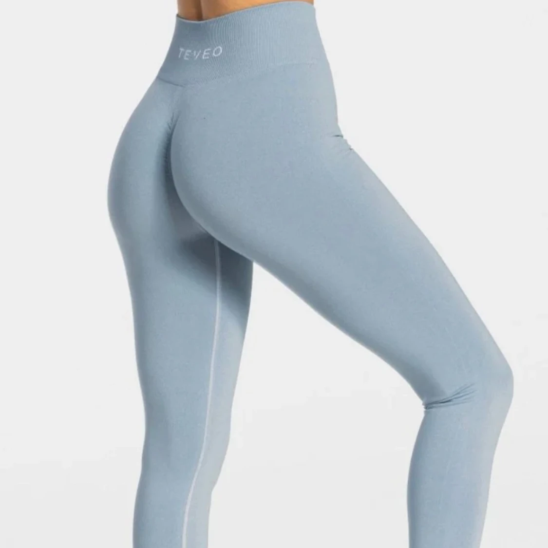 Ljusblåa teveo träningstights