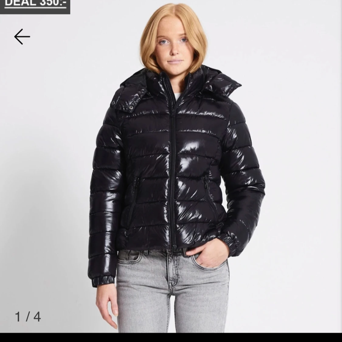 Svart pufferjacka lager 157 nikki