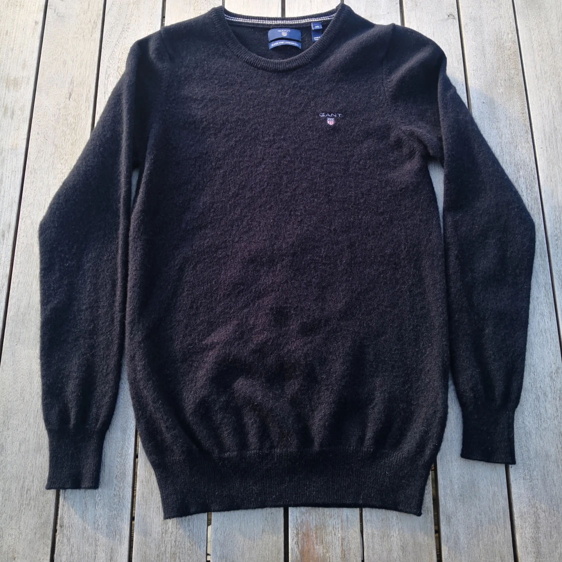 Mörkblå Lammullströja från GANT  - 2