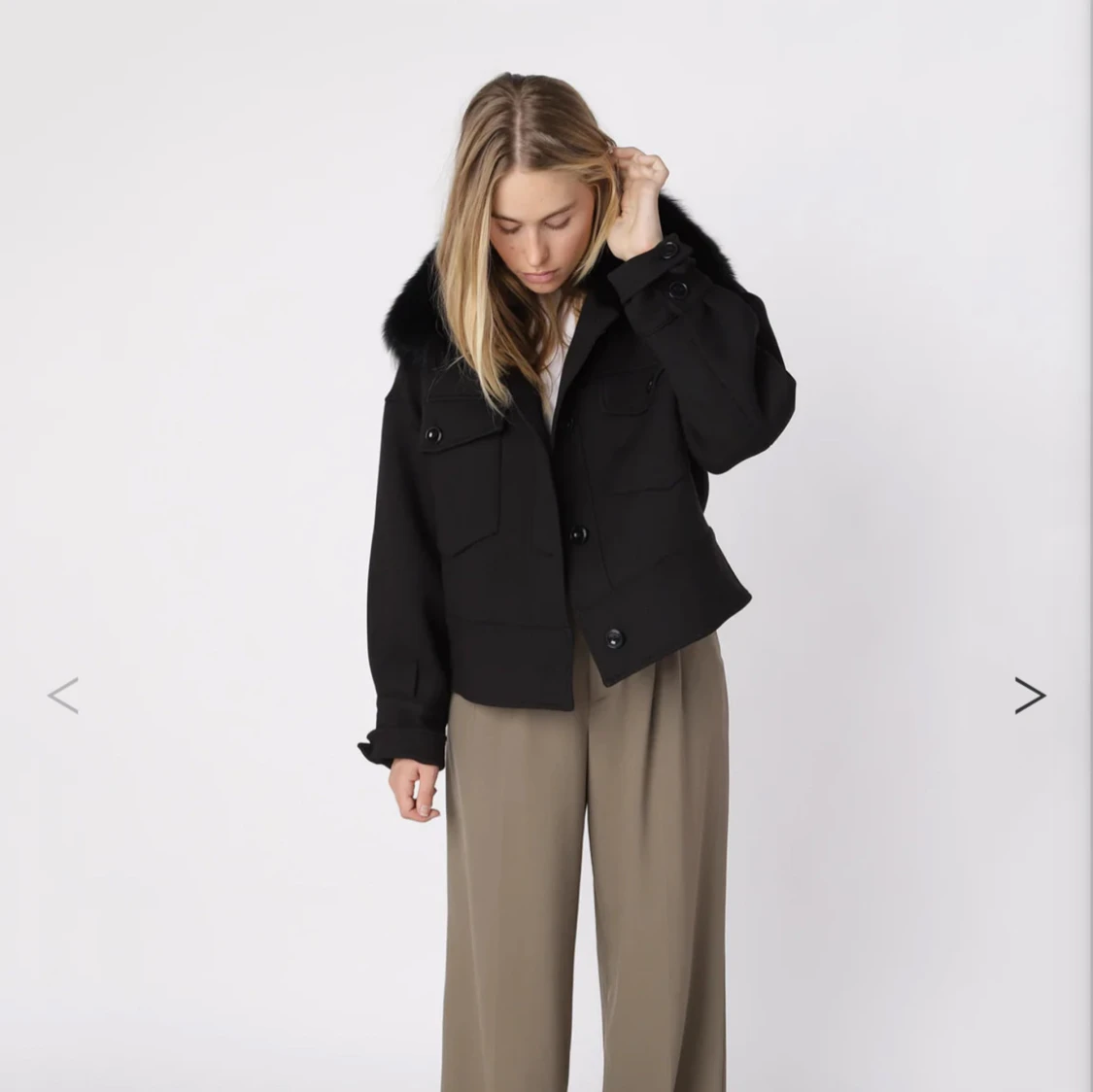 Svart meotine jacka  - 91