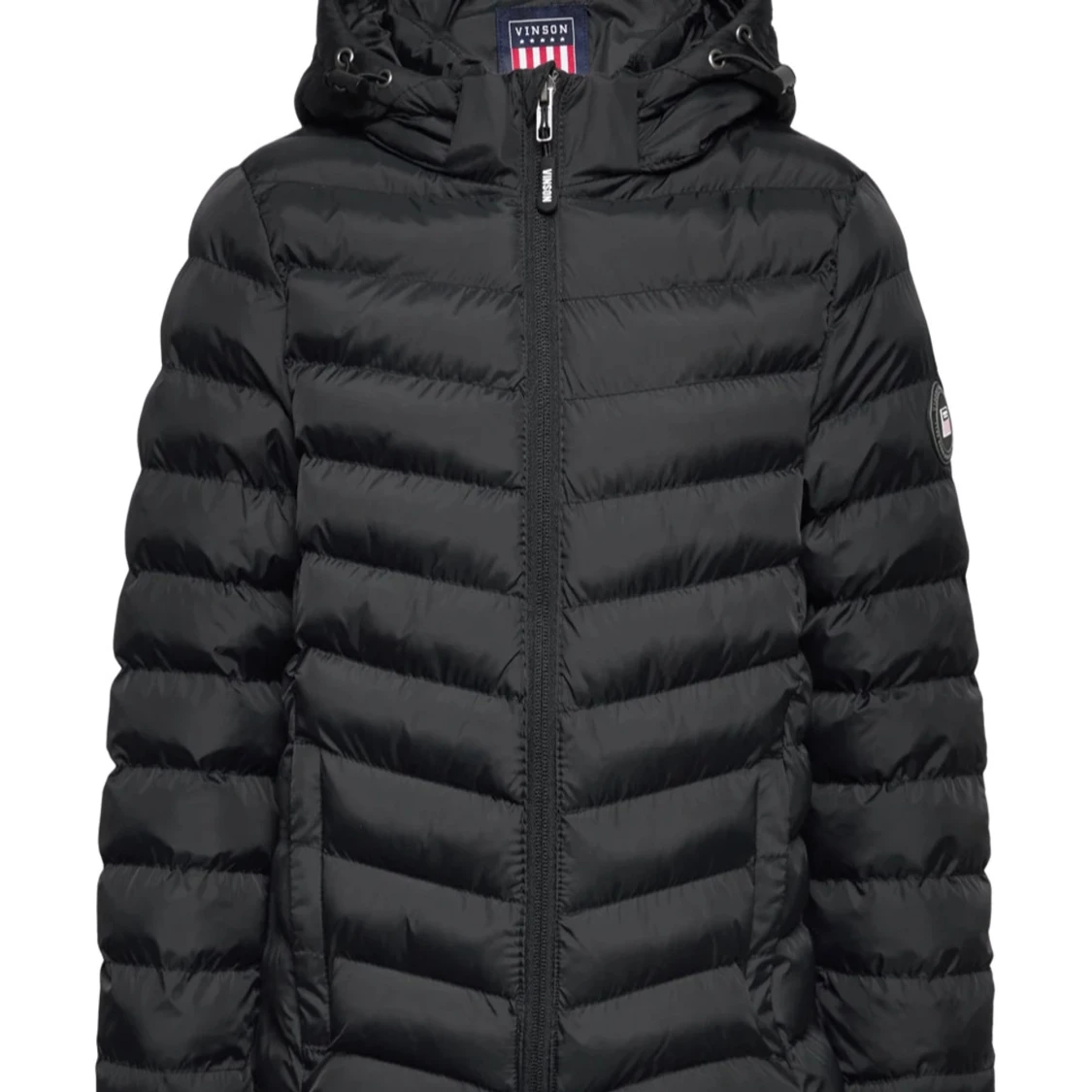 Svart pufferjacka från Vinson