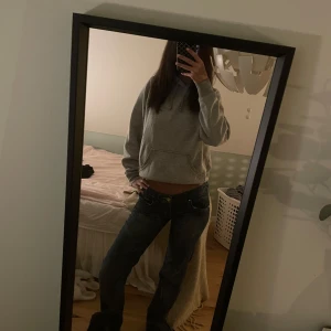Grå Hoddie  - Jätte snygg Hoddie från bikbok som jag tyvärr växt ur lägsta pris 120kr skriv vid frågor.