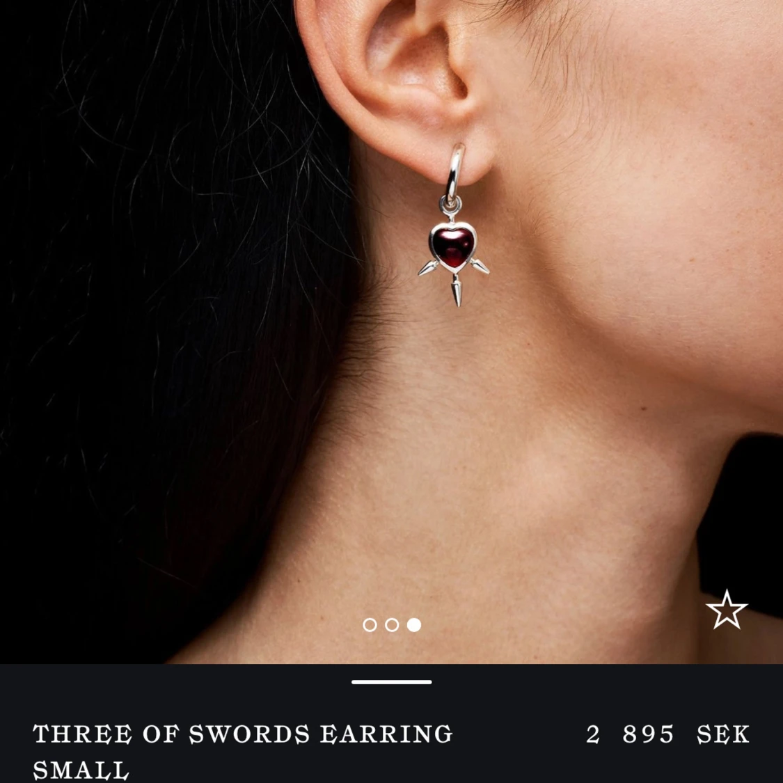 Three of Swords örhänge - 90