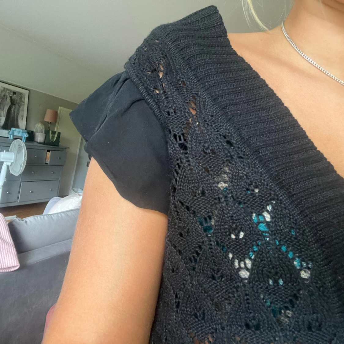 Spetsstickad kofta - 91