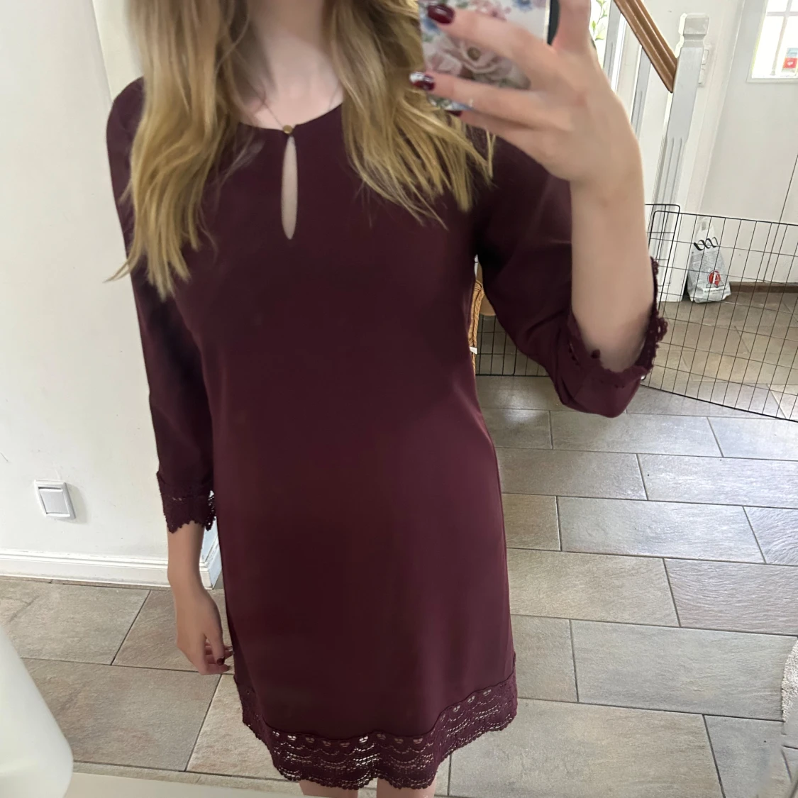 Vinröd Anna Field klänning - 91