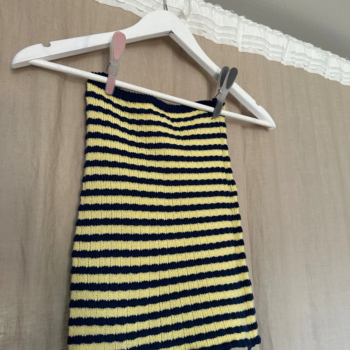 Stickad bandeau topp - 90