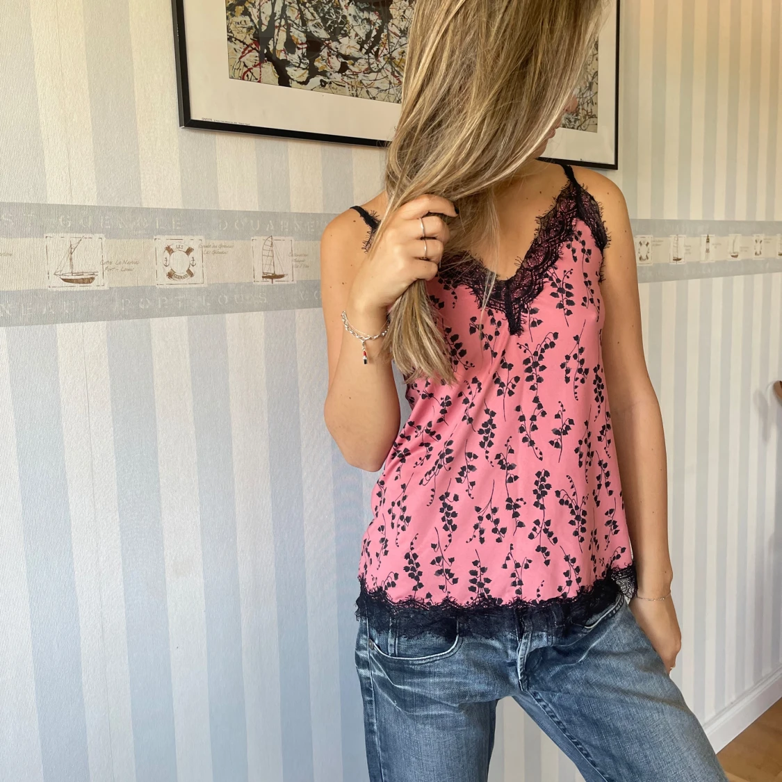 Rosemunde spets linne