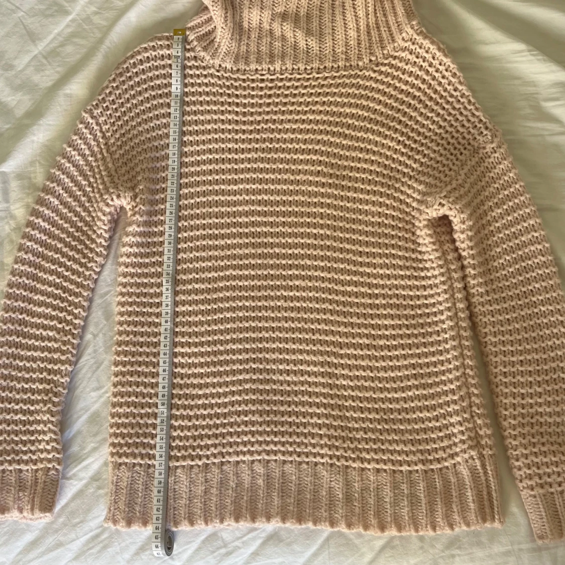 Rosa stickad turtle neck - 91