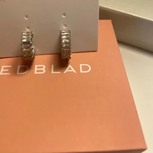 Silver örhängen  - Säljer nu dessa jättefina örhängen ifrån Edblad💕 en sten har lossnat. Orginalpriset är ca 500kr🩷