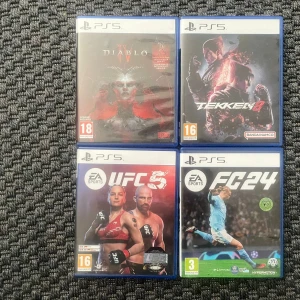 säljer nu blandade spel ps5,ps4,xbox one - alla ps5 spelen är använda ett fåtal gånger eftersom jag slutat spela!