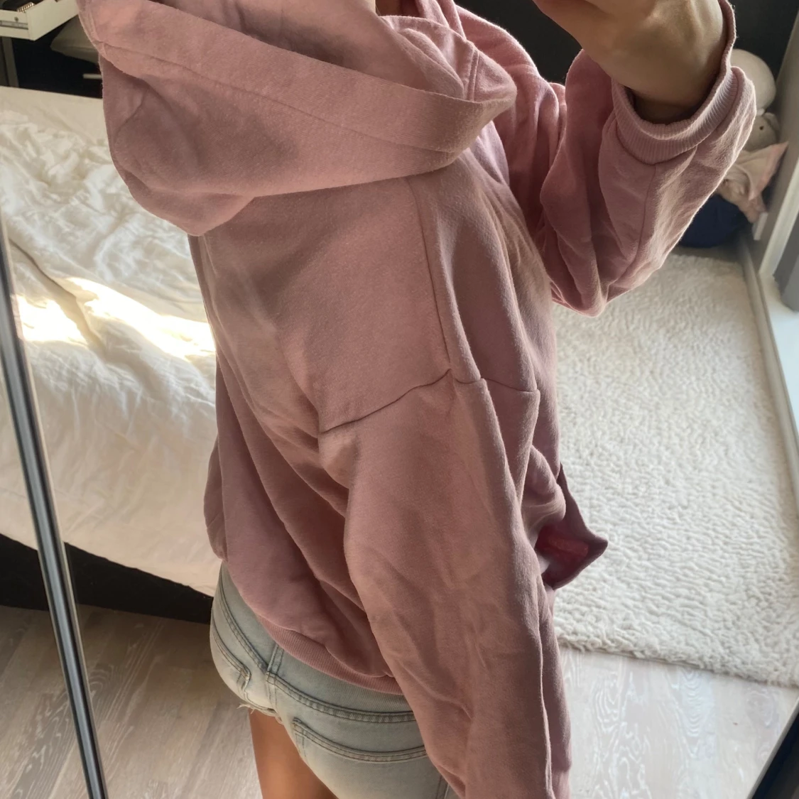 Dammrosa hoodie från HM