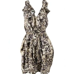 Leopard klänning H&M  - Mycket fint skick. Äldre kollektion från Hm som inte säljs längre. Storlek 40 / M