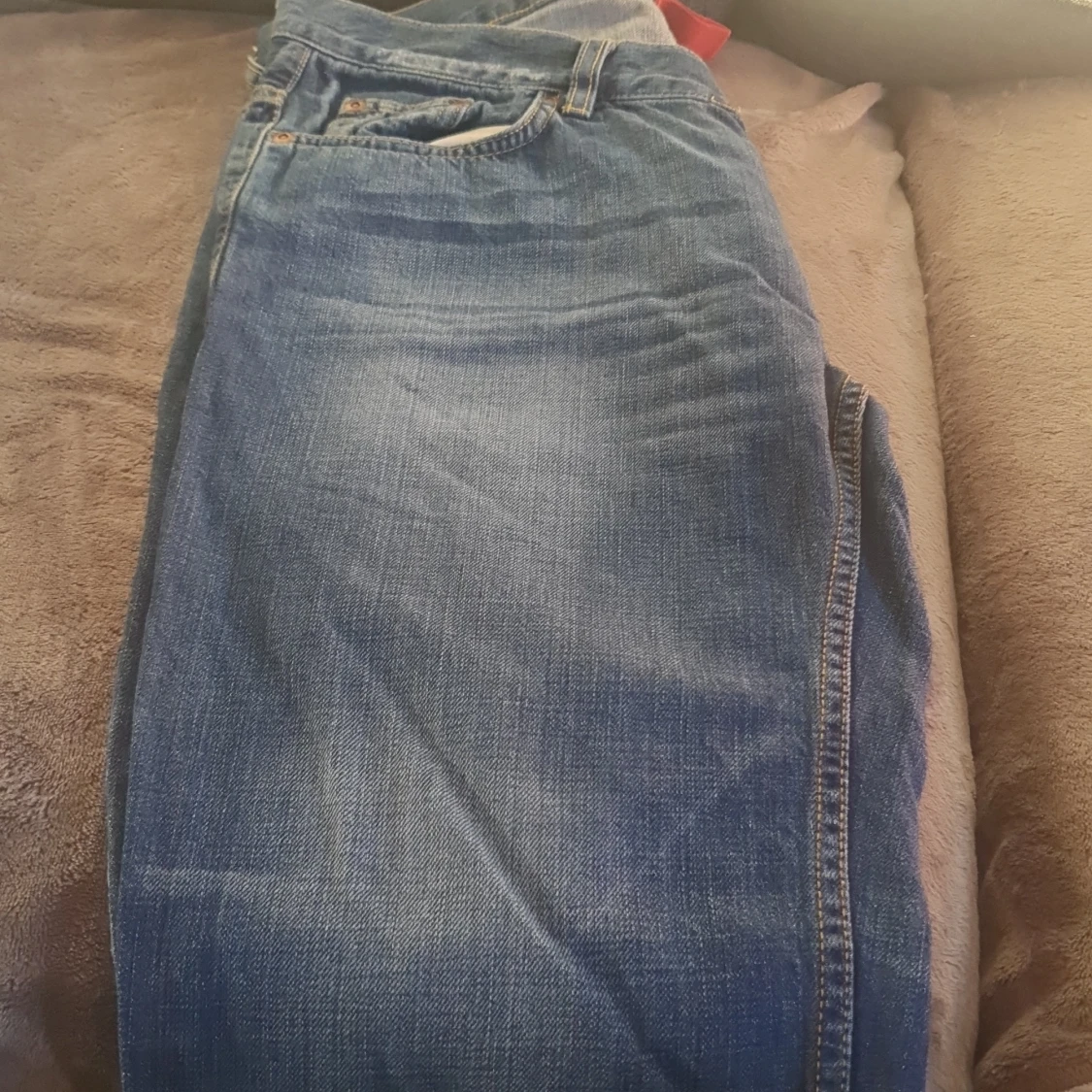 Blå jeansbyxor - 90