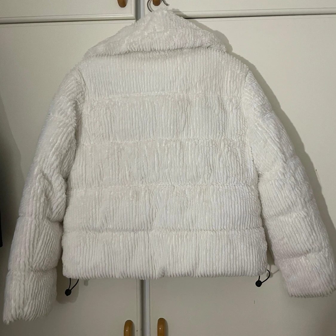 Vit teddyjacka  - 90