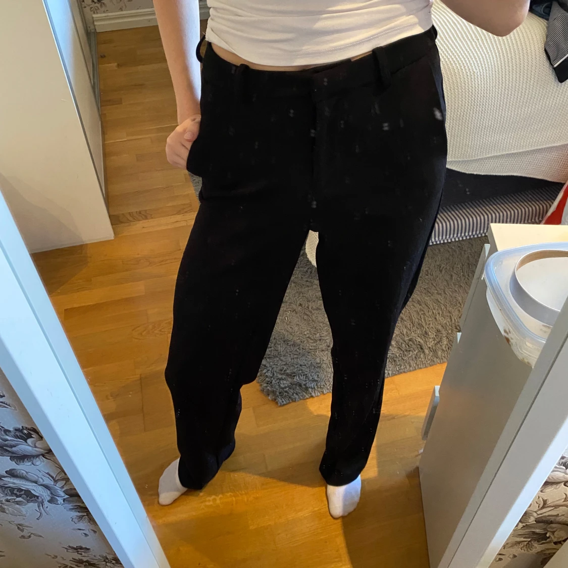 Svarta kostymbyxor - 90
