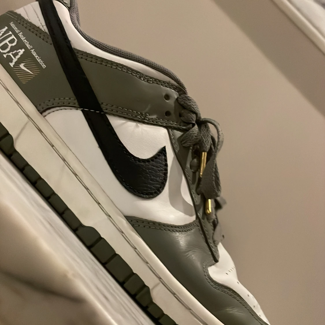 Nike Dunk sneakers i grönt och vitt - 3